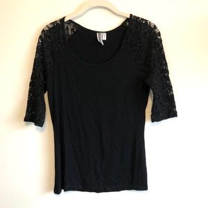 BKE Black 3/4 sleeve shirt